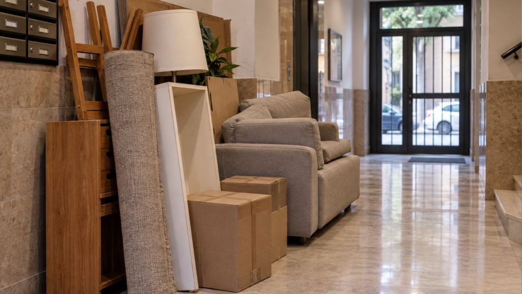 muebles en zonas comunes de la comunidad
